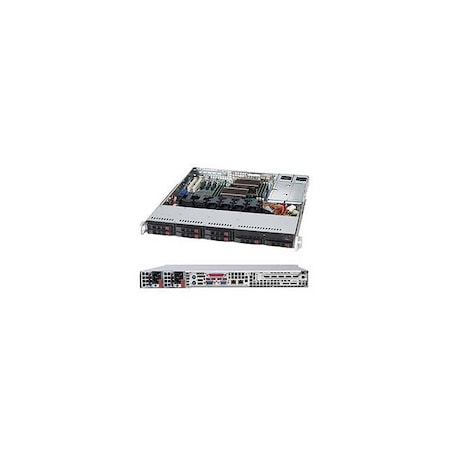 Supermicro SuperChassis 500W 1U Rackmount Server Chassis (Black), CSE-113TQ-R500CB CSE-113TQ-R500CB